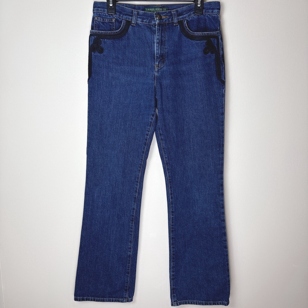 Vintage Lauren Jeans Co Ralph Lauren Jeans Embellished Trim Womens 4